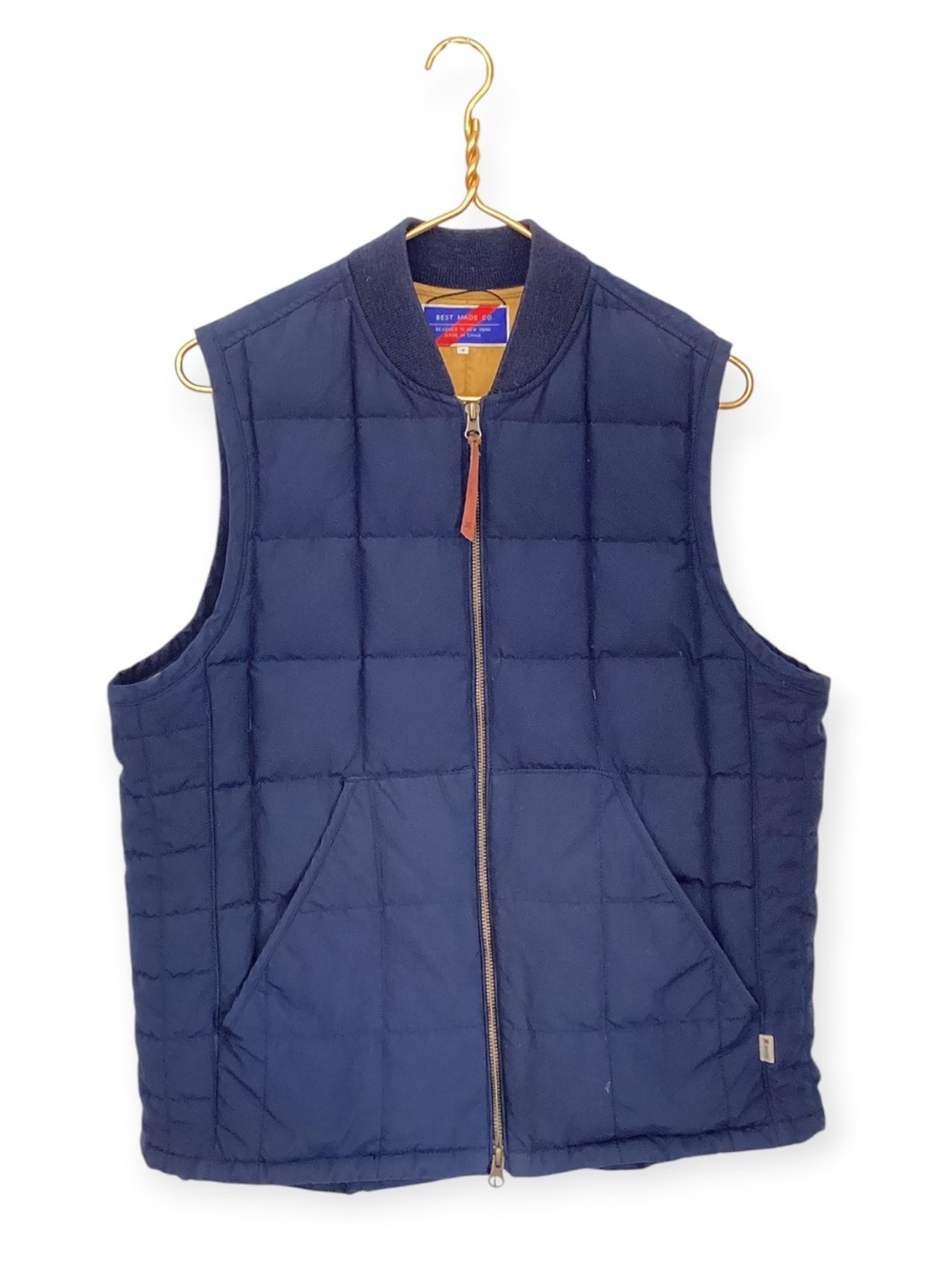 Best Made Co Down Pilot’s Vest Navy Blue Goose Down Basic | Men’s Size Medium